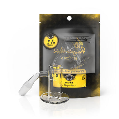 Black Line Beehive Quartz Banger - All Joint Options