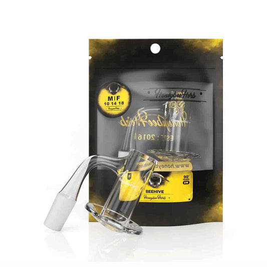 Black Line Beehive Quartz Banger - All Joint Options